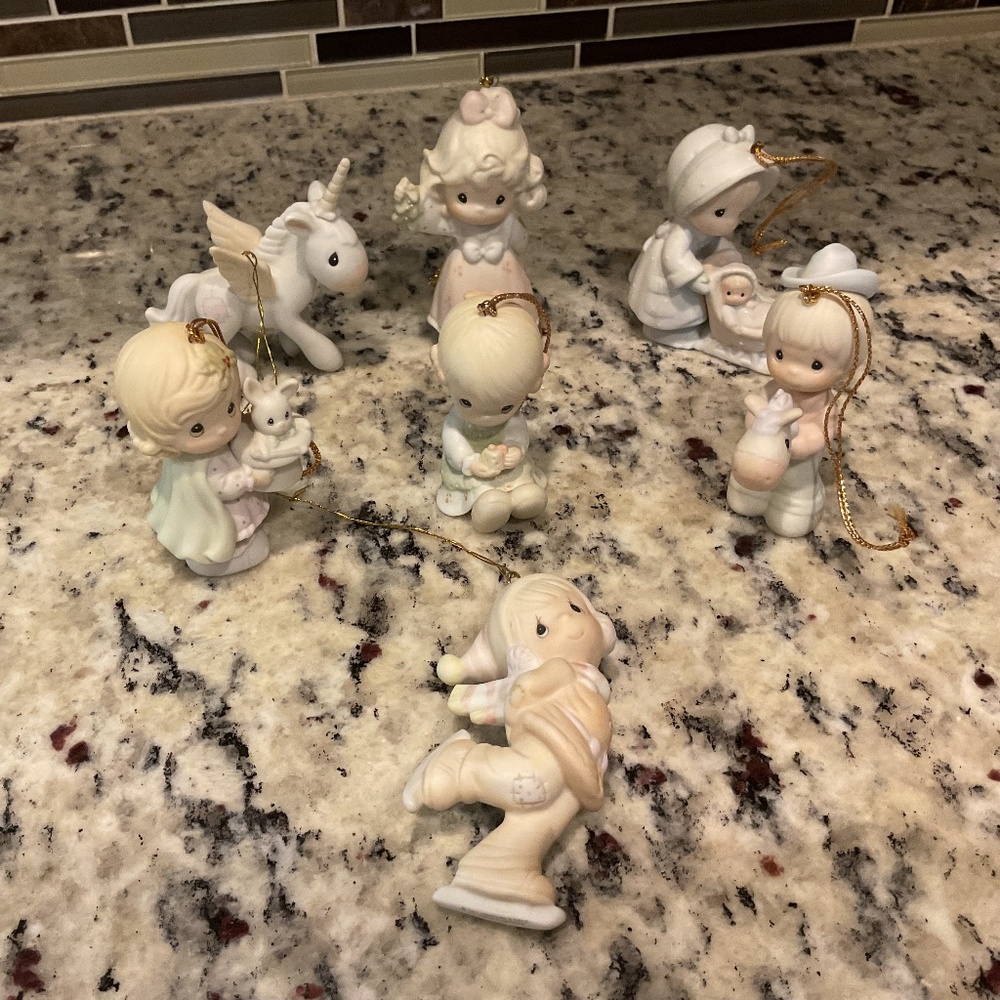 Precious moments Christmas ornaments